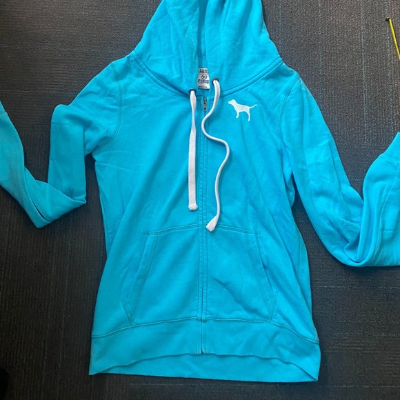 PINK Sweatshirt- Hoodie/Zipper - Picture 2 of 4